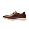 CLARKS BRANTIN PLAIN SHOES-TAN
